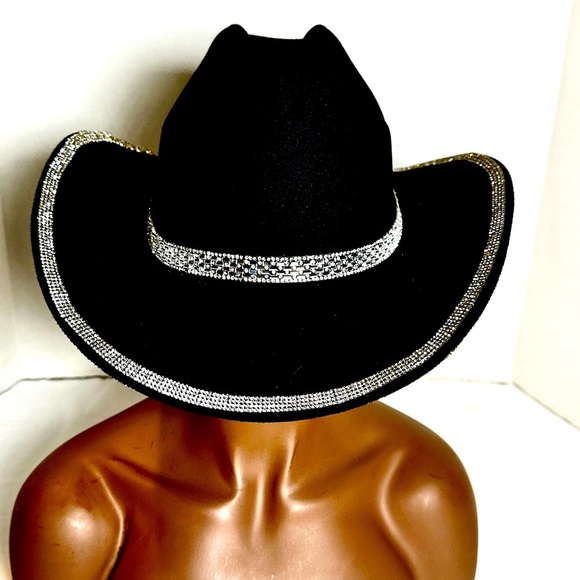 COPY - Western Rhinestone Black Cowboy Hat | Custom Made - Picture 3 of 6